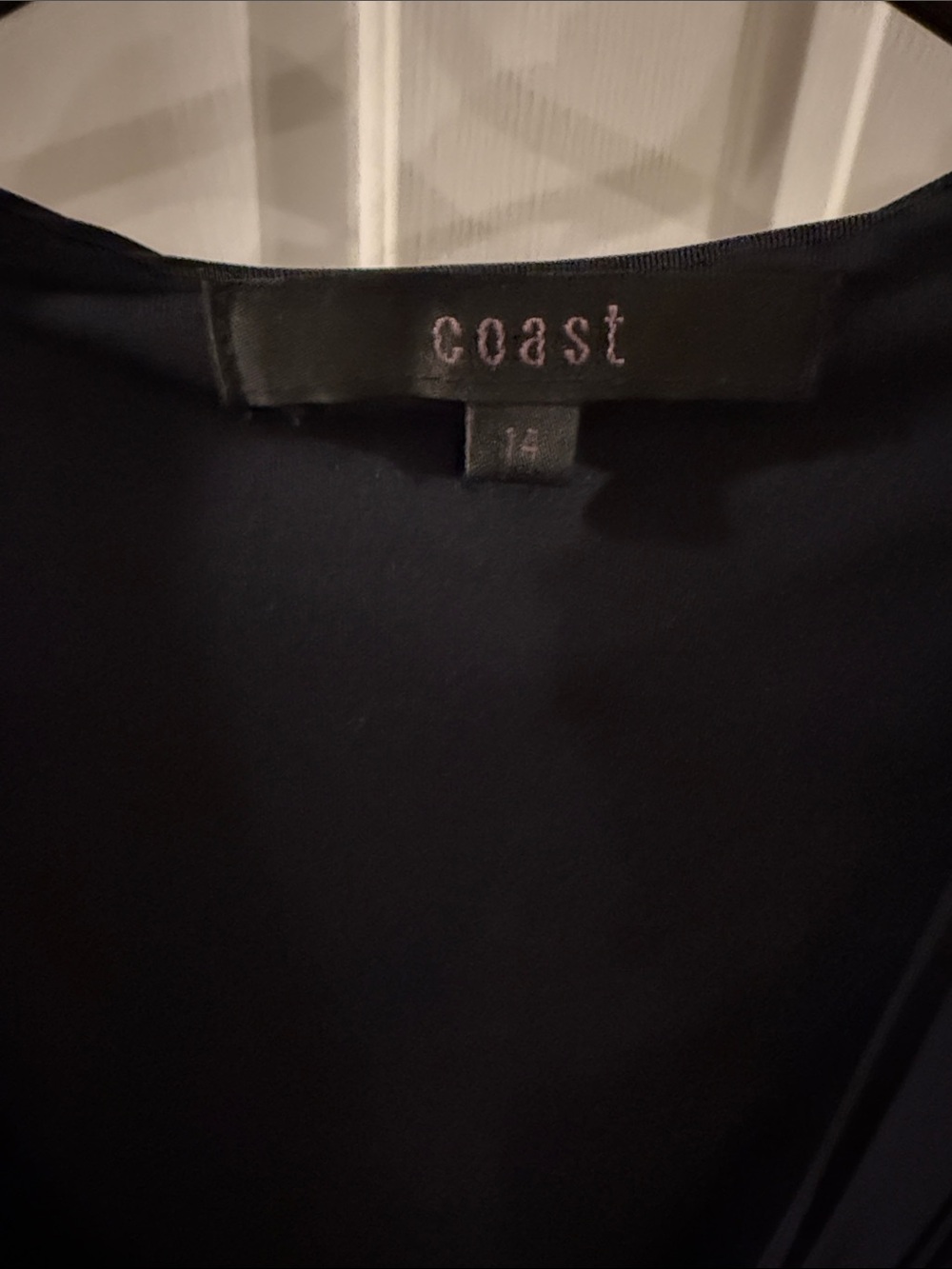 Coast Navy Ruched V-Neck Top - Picture 2 of 2